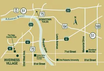 Campus Map of Covenant Living at Inverness, Assisted Living, Nursing Home, Independent Living, CCRC, Tulsa, OK 2