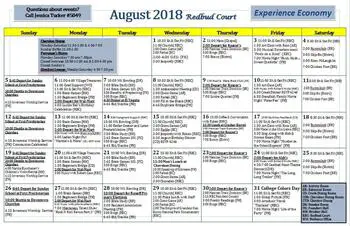 Activity Calendar of Covenant Living at Inverness, Assisted Living, Nursing Home, Independent Living, CCRC, Tulsa, OK 3