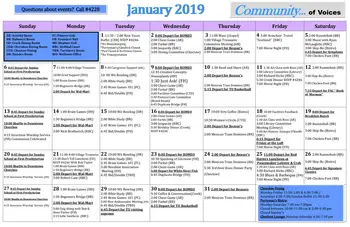 Activity Calendar of Covenant Living at Inverness, Assisted Living, Nursing Home, Independent Living, CCRC, Tulsa, OK 7