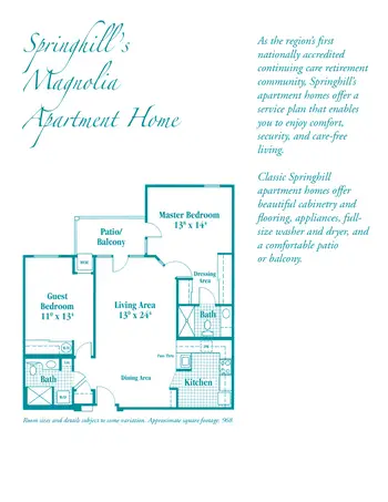 Floorplan of Asbury Springhill, Assisted Living, Nursing Home, Independent Living, CCRC, Erie, PA 1
