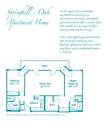 Floorplan of Asbury Springhill, Assisted Living, Nursing Home, Independent Living, CCRC, Erie, PA 5