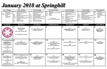 Activity Calendar of Asbury Springhill, Assisted Living, Nursing Home, Independent Living, CCRC, Erie, PA 7