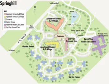 Campus Map of Asbury Springhill, Assisted Living, Nursing Home, Independent Living, CCRC, Erie, PA 3