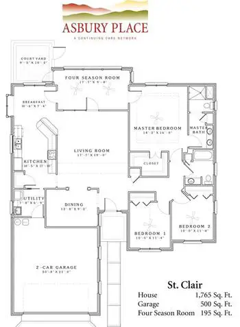 Floorplan of Asbury Place Maryville, Assisted Living, Nursing Home, Independent Living, CCRC, Maryville, TN 5