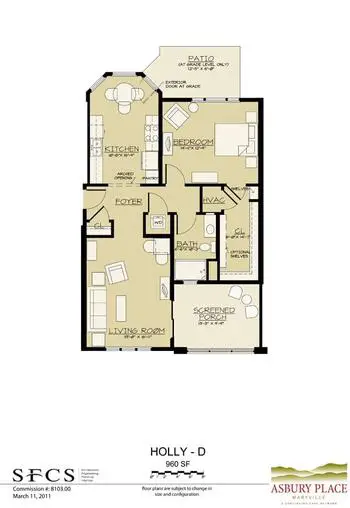 Floorplan of Asbury Place Kingsport, Assisted Living, Nursing Home, Independent Living, CCRC, Kingsport, TN 15