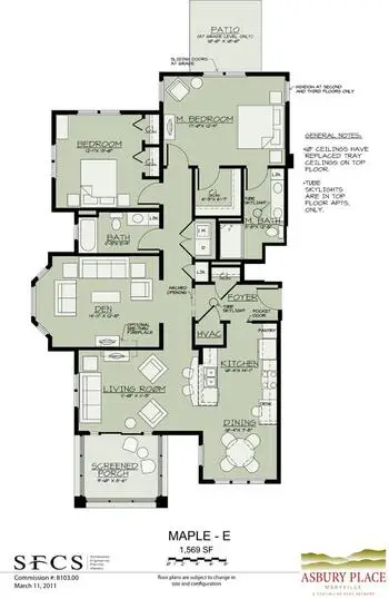 Floorplan of Asbury Place Kingsport, Assisted Living, Nursing Home, Independent Living, CCRC, Kingsport, TN 16