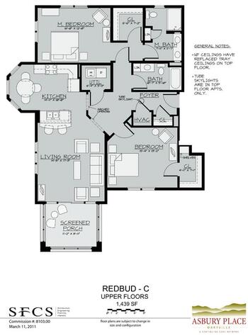 Floorplan of Asbury Place Kingsport, Assisted Living, Nursing Home, Independent Living, CCRC, Kingsport, TN 17