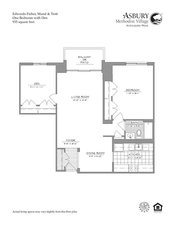 Floorplan of Asbury Methodist Village, Assisted Living, Nursing Home, Independent Living, CCRC, Gaithersburg, MD 4