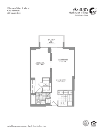 Floorplan of Asbury Methodist Village, Assisted Living, Nursing Home, Independent Living, CCRC, Gaithersburg, MD 1