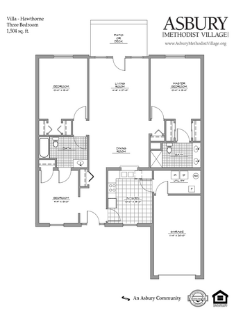 Floorplan of Asbury Methodist Village, Assisted Living, Nursing Home, Independent Living, CCRC, Gaithersburg, MD 7