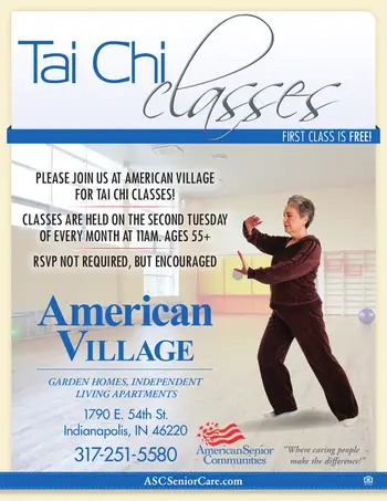 Activity Calendar of American Village, Assisted Living, Nursing Home, Independent Living, CCRC, Indianapolis, IN 1