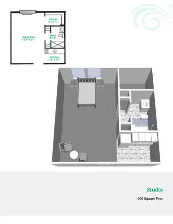 Floorplan of American Village, Assisted Living, Nursing Home, Independent Living, CCRC, Indianapolis, IN 2