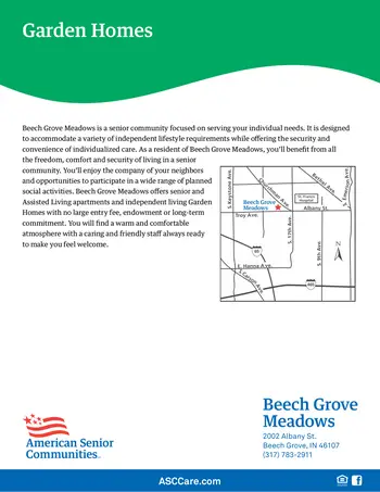 Floorplan of Beech Grove, Assisted Living, Nursing Home, Independent Living, CCRC, Beech Grove, IN 16