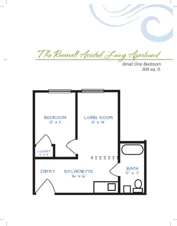 Floorplan of Bethany Village, Assisted Living, Nursing Home, Independent Living, CCRC, Indianapolis, IN 12