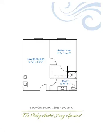 Floorplan of Meadow Lakes, Assisted Living, Nursing Home, Independent Living, CCRC, Mooresville, IN 14