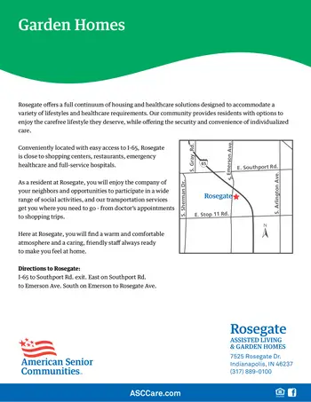 Floorplan of Rosegate, Assisted Living, Nursing Home, Independent Living, CCRC, Indianapolis, IN 20