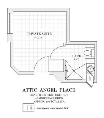 Floorplan of Attic Angel Place, Assisted Living, Nursing Home, Independent Living, CCRC, Middleton, WI 14
