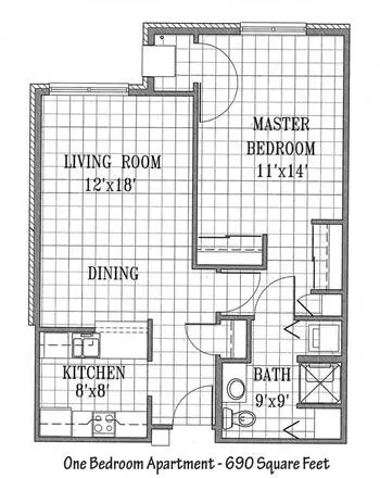 Floorplan of Attic Angel Place, Assisted Living, Nursing Home, Independent Living, CCRC, Middleton, WI 17