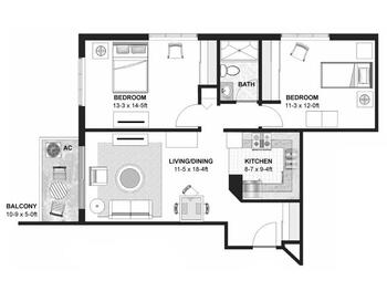 Floorplan of Apple Valley Campus, Assisted Living, Nursing Home, Independent Living, CCRC, Apple Valley, MN 4