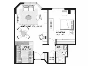 Floorplan of Augustana Minneapolis, Assisted Living, Nursing Home, Independent Living, CCRC, Minneapolis, MN 9