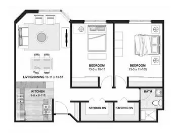 Floorplan of Augustana Minneapolis, Assisted Living, Nursing Home, Independent Living, CCRC, Minneapolis, MN 10