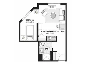 Floorplan of Augustana Minneapolis, Assisted Living, Nursing Home, Independent Living, CCRC, Minneapolis, MN 14