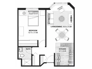 Floorplan of Augustana Minneapolis, Assisted Living, Nursing Home, Independent Living, CCRC, Minneapolis, MN 13