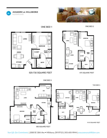 Floorplan of Avamere at Hillsboro, Assisted Living, Nursing Home, Independent Living, CCRC, Hillsboro, OR 2