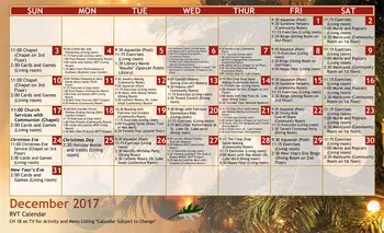 Activity Calendar of St. Luke Homes Services, Assisted Living, Nursing Home, Independent Living, CCRC, Spencer, IA 15
