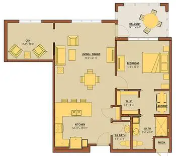 Floorplan of Providence Point, Assisted Living, Nursing Home, Independent Living, CCRC, Pittsburgh, PA 17
