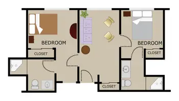 Floorplan of Casa de Flores, Assisted Living, Nursing Home, Independent Living, CCRC, Morro Bay, CA 4