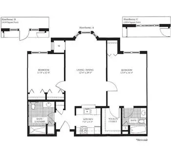 Floorplan of The Knolls, Assisted Living, Nursing Home, Independent Living, CCRC, Valhalla, NY 14
