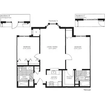 Floorplan of The Knolls, Assisted Living, Nursing Home, Independent Living, CCRC, Valhalla, NY 15