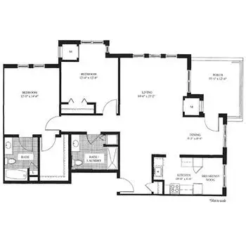 Floorplan of The Knolls, Assisted Living, Nursing Home, Independent Living, CCRC, Valhalla, NY 17