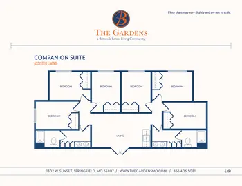 Floorplan of The Gardens, Assisted Living, Nursing Home, Independent Living, CCRC, Springfield, MO 5