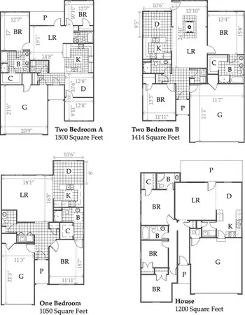 Floorplan of The Gardens, Assisted Living, Nursing Home, Independent Living, CCRC, Springfield, MO 2