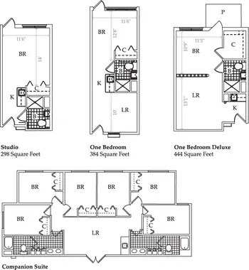 Floorplan of The Gardens, Assisted Living, Nursing Home, Independent Living, CCRC, Springfield, MO 3