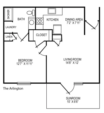 Floorplan of The Towne House Retirement Community, Assisted Living, Nursing Home, Independent Living, CCRC, Fort Wayne, IN 1