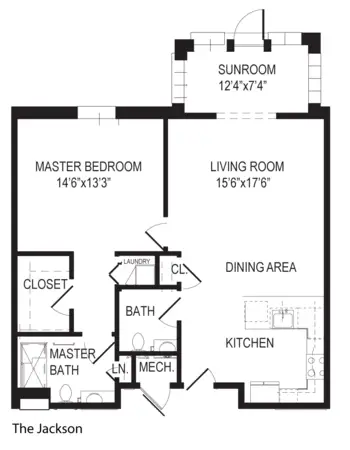Floorplan of The Towne House Retirement Community, Assisted Living, Nursing Home, Independent Living, CCRC, Fort Wayne, IN 5
