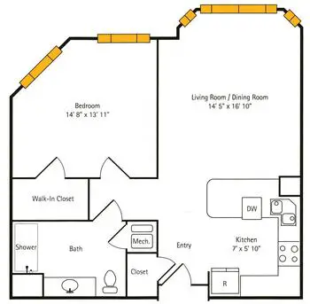 Floorplan of Hoosier Village, Assisted Living, Nursing Home, Independent Living, CCRC, Indianapolis, IN 4