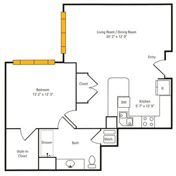 Floorplan of Hoosier Village, Assisted Living, Nursing Home, Independent Living, CCRC, Indianapolis, IN 8