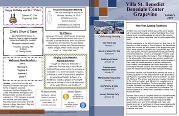 Activity Calendar of Villa St. Benedict, Assisted Living, Nursing Home, Independent Living, CCRC, Lisle, IL 12