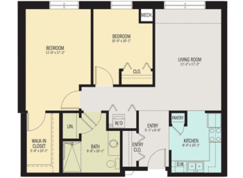 Floorplan of Villa St. Benedict, Assisted Living, Nursing Home, Independent Living, CCRC, Lisle, IL 12