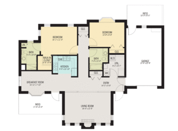 Floorplan of Villa St. Benedict, Assisted Living, Nursing Home, Independent Living, CCRC, Lisle, IL 16