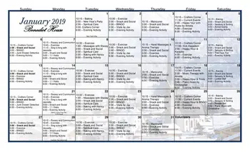Activity Calendar of Madonna Towers of Rochester, Assisted Living, Nursing Home, Independent Living, CCRC, Rochester, MN 7