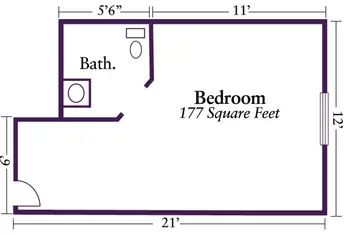 Floorplan of Nazareth Living Center, Assisted Living, Nursing Home, Independent Living, CCRC, St. Louis, MO 5