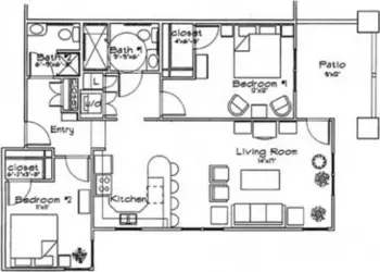 Floorplan of Kidron Bethel Village, Assisted Living, Nursing Home, Independent Living, CCRC, North Newton, KS 3