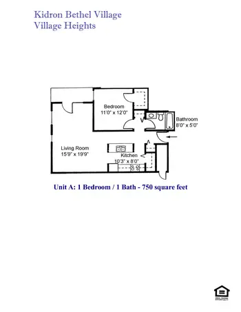Floorplan of Kidron Bethel Village, Assisted Living, Nursing Home, Independent Living, CCRC, North Newton, KS 11