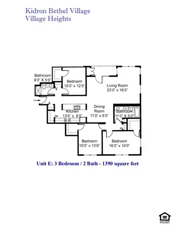 Floorplan of Kidron Bethel Village, Assisted Living, Nursing Home, Independent Living, CCRC, North Newton, KS 12