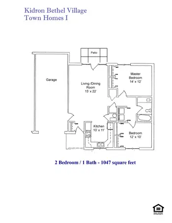 Floorplan of Kidron Bethel Village, Assisted Living, Nursing Home, Independent Living, CCRC, North Newton, KS 18